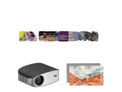 Proyector, resolución Full HD, corrección trapezoidal automática, ET32 y pantalla OEM