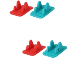 Juego De 4 Soportes De Silicona Antideslizantes Para Teléfono Móvil Para Coche