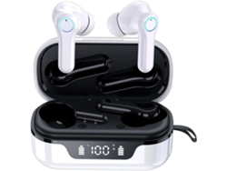 YEMAESRE Auriculares Bluetooth Sin Intra Hifi con Cancelación de Ruido Blanco