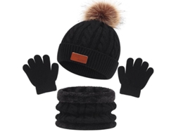 2026-conjunto Tres Piezas Niño Gorro Bufanda Guantes Otoño Invierno 1-5 Años