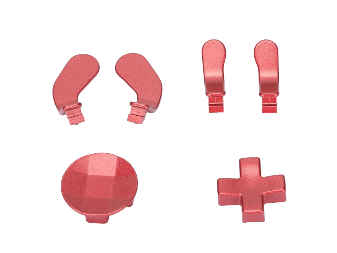 Accesorios De Control De Repuesto: Barra Transversal Direccional Y Palancas Metálicas, Acero Inoxidable, Para Xbox One Elite Series 2, Color Rojo.