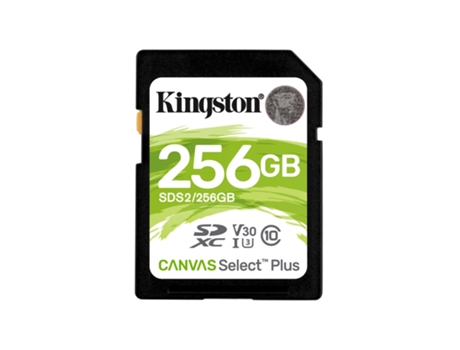 Kingston Sd 256Gb Canvas Sdxc 100R C10 Uhsi U3 V30