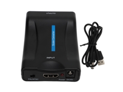 Vlrla-conversor De Hd Multimedia Interface A Scart Caja Adaptador De Vídeo Abs Para Tv Reproductor Dvd