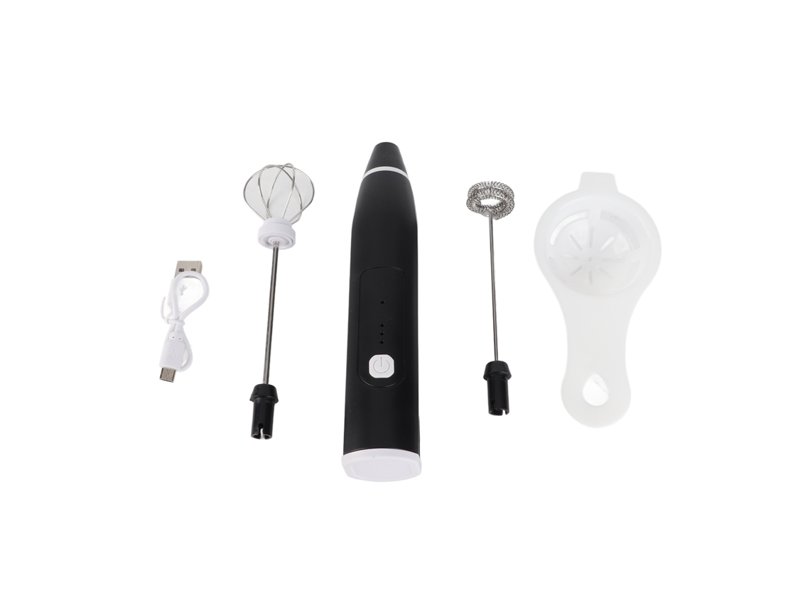 Batidora De Huevos Eléctrica Inalámbrica Con 3 Velocidades, Carga Usb, Acero Inoxidable Y Separador De Huevos.