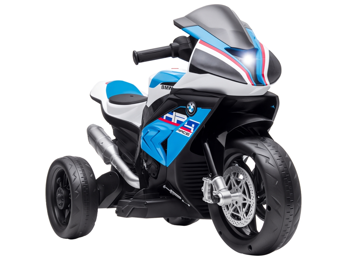 Motocicleta Eléctrica Infantil Bmw Hp4, 18 Meses, Usb, 2,5 Km/h, Azul, 82,5x42x54