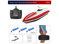Ats-barco De Carreras De Control Remoto 2.4g Impermeable Para Niños 4 Canales De Alta Velocidad Batsería Recargable