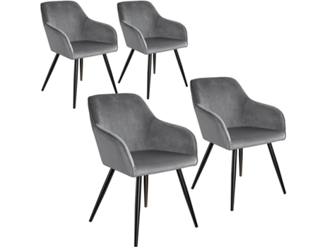 4 Silla TECTAKE De Terciopelo De Marilyn