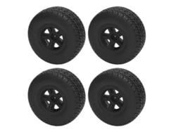 4 Pneus De Rc 110mm Com Hexágono De 12mm Borracha Para Caminhões Rc 1/10 Curto Slash Arrma