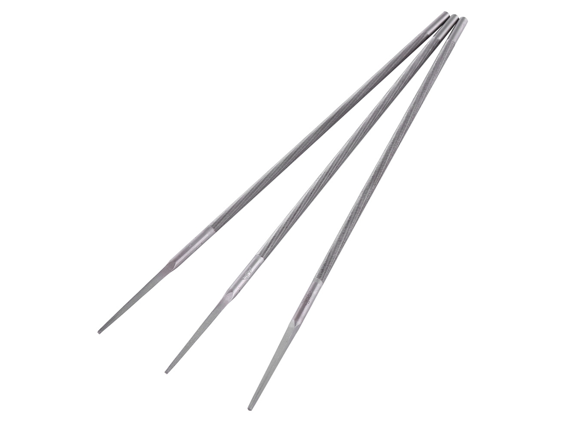 Juego De 3 Almohadillas De Lijado Redondas De Acero Para Afilar Sillas De Motosierra (4,8 Mm) - Afilador De Almohadillas De Lijado Para Motosierra