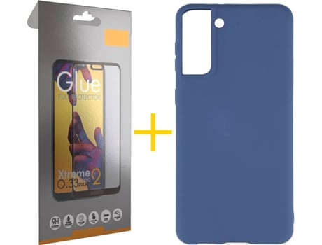Carcasa + Protector de Pantalla para Samsung Galaxy S22 Plus 5G SKYHE Azul
