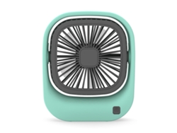 Mini Ventilador De Escritorio Usb, Ángulo Ajustable, 2 Modos, Verde Gertiz