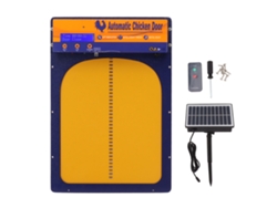 Puerta automática para gallinero, resistente al agua IP45, con control remoto, temporizador y sensor de luz. Puerta solar para gallinero.