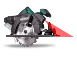 Sierra VONROC Circular Inalámbrica Vpower 20V (Sin Batería)150Mm Incl. Hojas de Guía Paralela y Bolsa de Almacenamiento