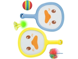 Conjunto Multideportivo Infantil Que Incluye Raquetas De Tenis, Volantes Y Una Bolsa De Almacenamiento.