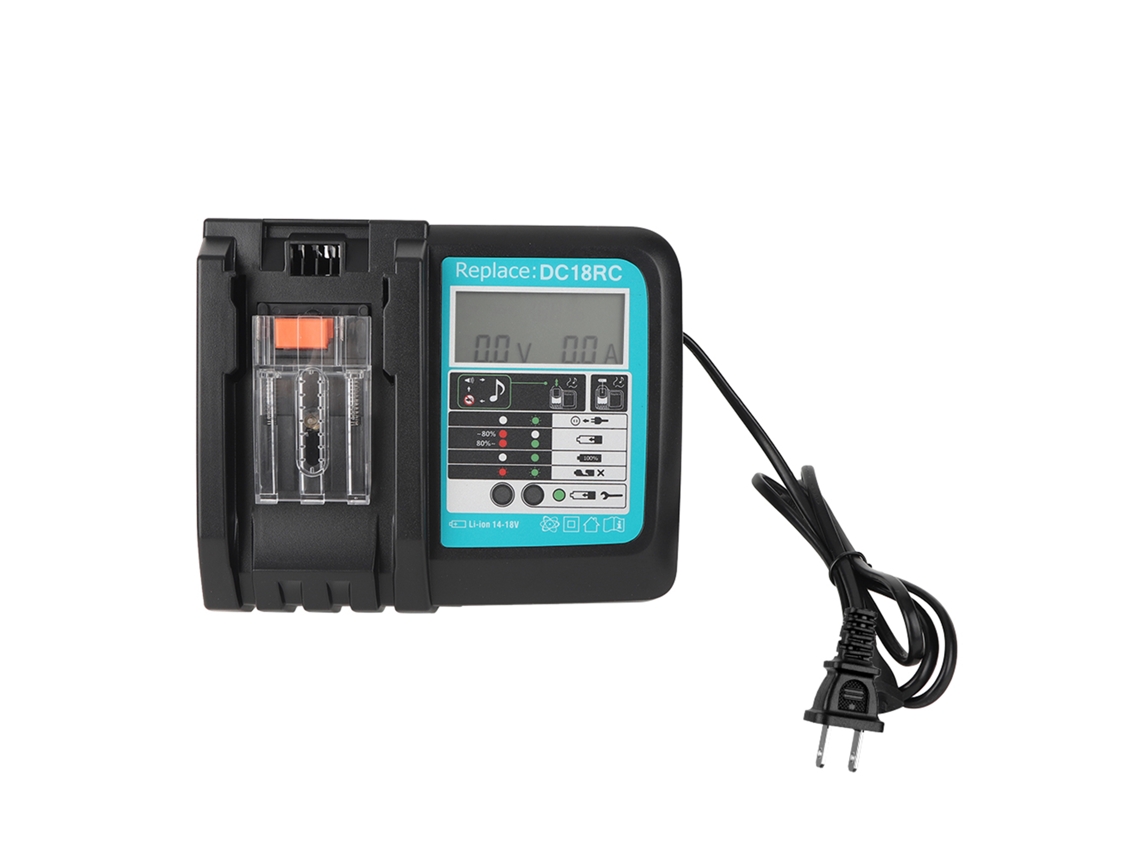 Cargador De Baterías De Iones De Litio Dc18rc Con Pantalla Para Makita 14.4-18v Bl1815 Bl1415 Bl1460 Usb