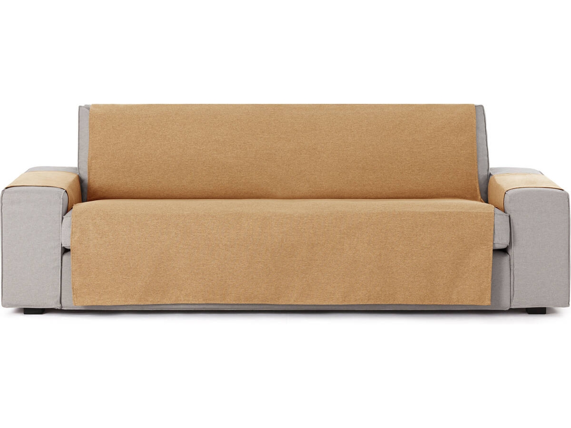 Funda de Sofá 4 Plazas EYSA Prática Premium Valeria Tejido Elástico (190 x 80 x 220 cm - Poliéster y Algodón - Mostaza)