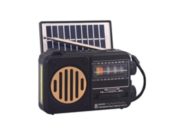 Radio de emergencia con energía solar Viewleaf, FM/AM/SW1 6, altavoz Bluetooth, linterna, entrada USB, tarjeta TF y reproductor MP3