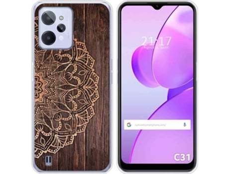 Carcasa para Realme C31 TUMUNDOSMARTPHONE Dibujos Madera 06 Multicolor