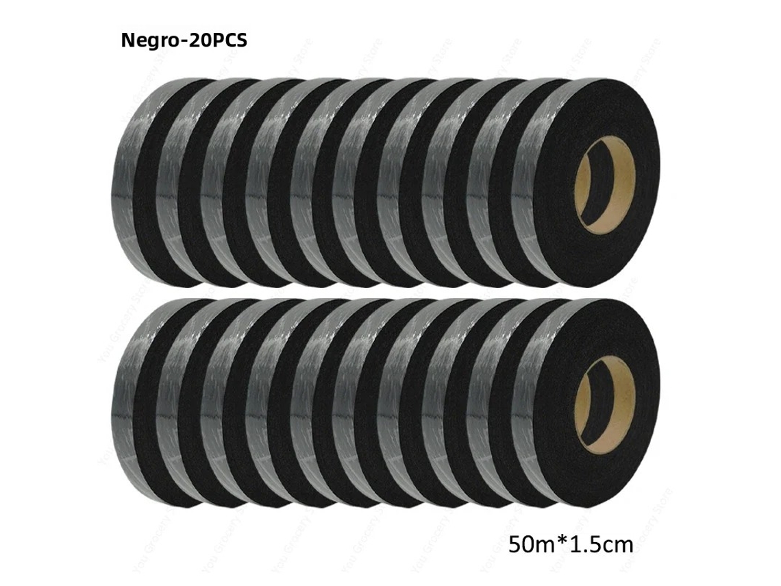 (negro 20 Unidades)50 Metros En Rollo No Tejido De Doble Cara Interlineado Fusible Bolsa De Planchado De Ropa Cinta Lateral Pantalones Cortos