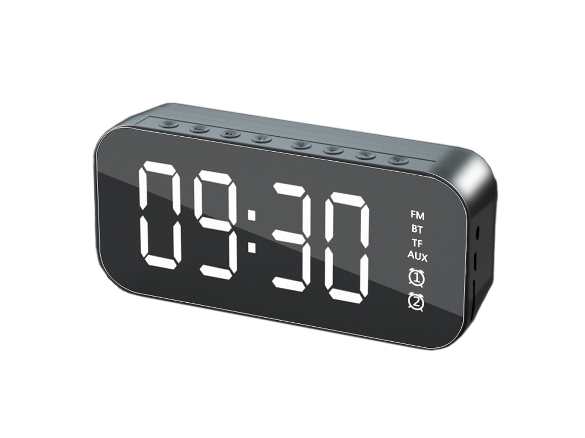 Reloj Digital con Columna Bluetooth, Ideal para Dormitorio y Oficina Kofihety