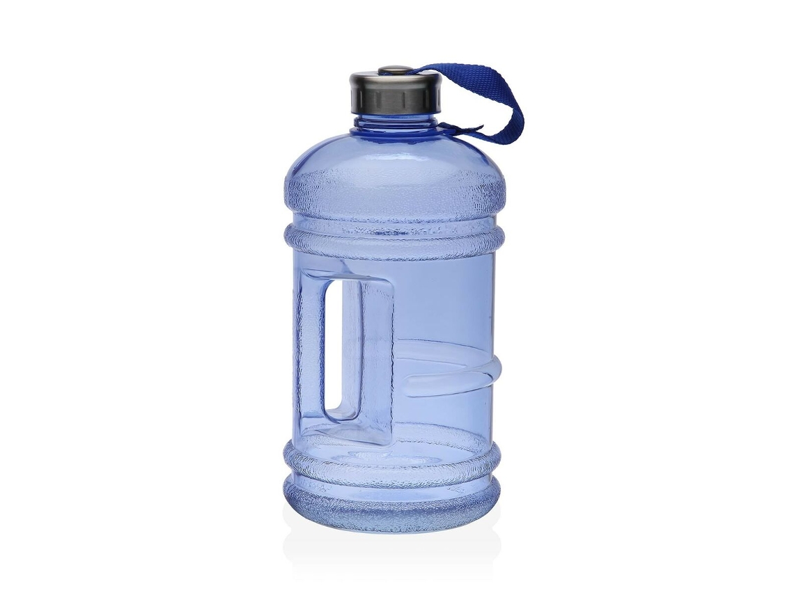 Botella VERSA 2 L Azul Silicona Polietileno Poliestireno 13x26x13 cm