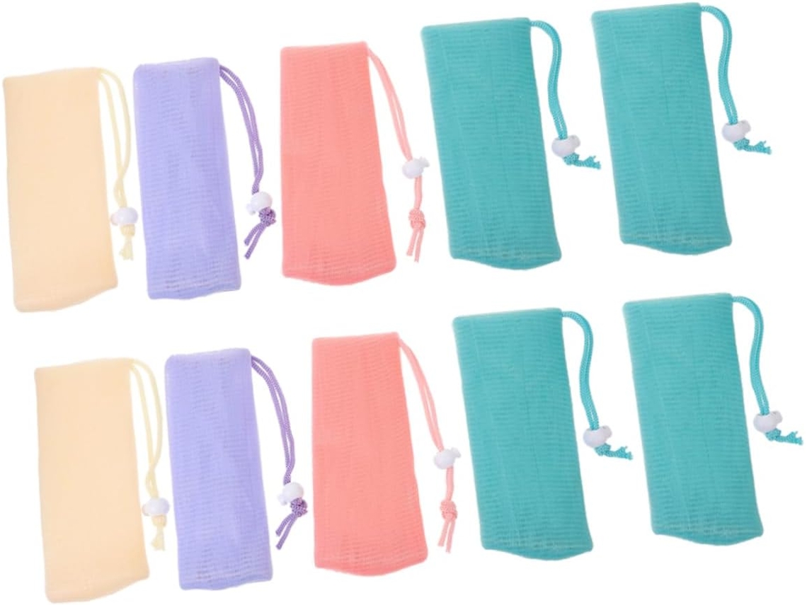Té, Pp, 16 Bolsas Colgantes Para Jabón De Baño Hechas De Pe Seguro Para Espuma
