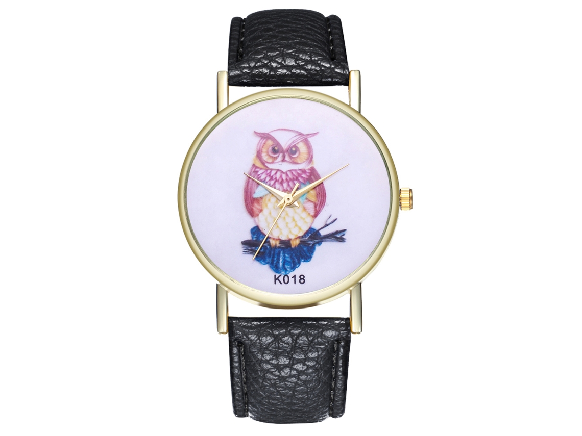 Reloj De Pulsera De Aleación Analógico De Cuarzo Con Dial Redondo Para Pareja Negro