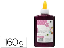 Cola Purpurina Liderpapel Fantasía Violeta Metalizado Frasco de 160 g