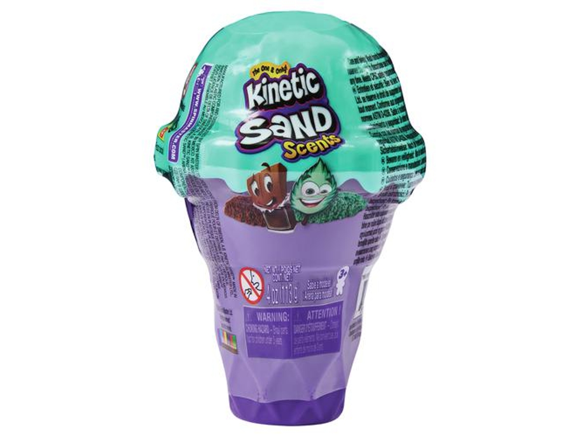 Contenedor de Cono de Helado Kinetic Sand con 2 Colores Jogo de Areia