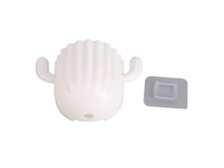 Estante De Almacenamiento Con Adhesivo Para Baño, Forma De Cactus, Sin Perforar, Para Cepillos De Dientes Y Crema Dental, Blanco
