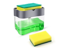 Dispensador De Jabones Para Platos Para Cocina, Dispensador De Bomba De Jabones Y Soporte Para Esponjas
