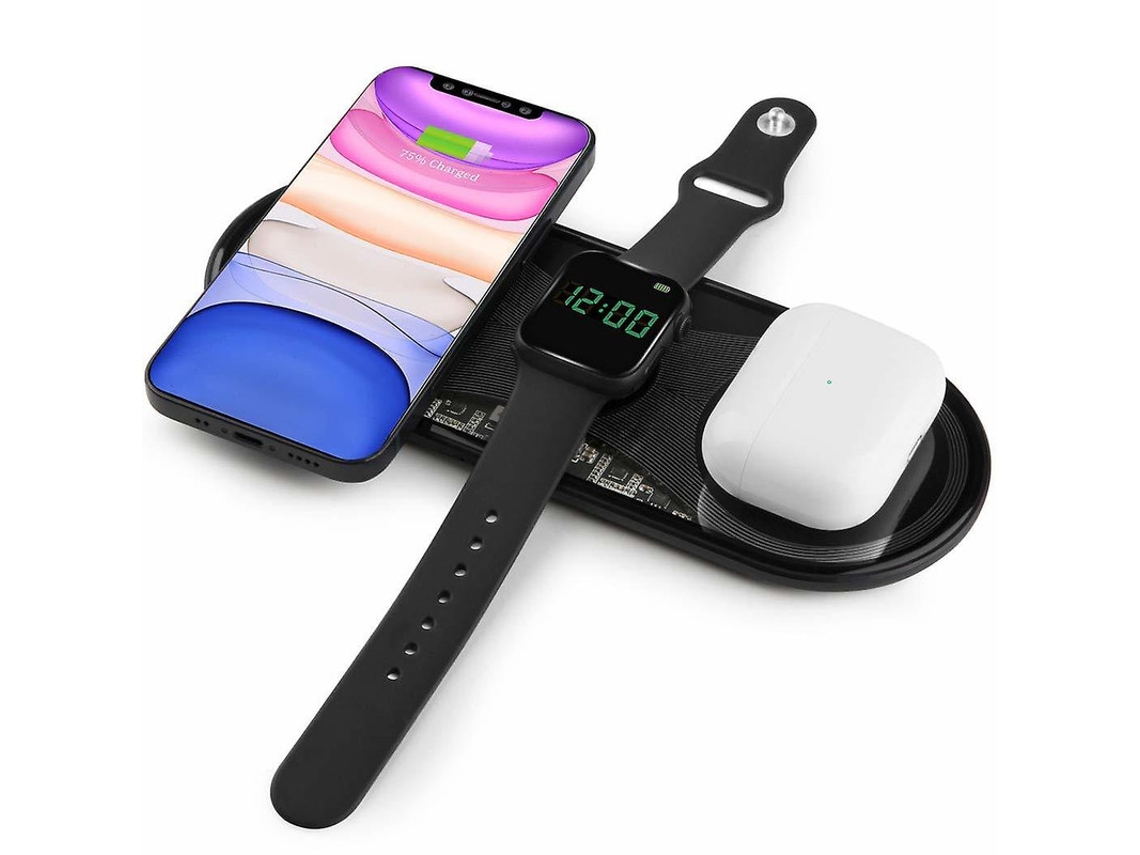 Cargador Sem Fio Qi Para Apple, Samsung Yizhood Negro