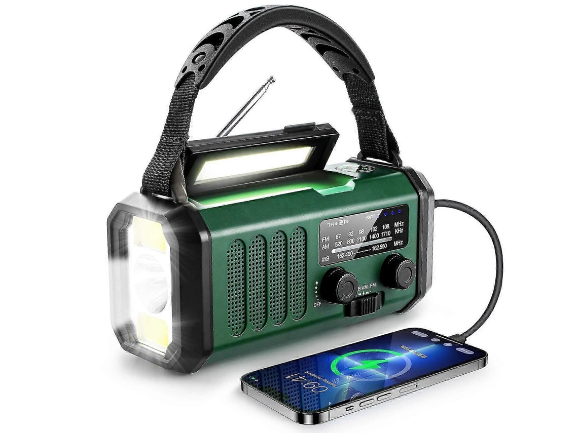 Radio con batería de 10000 mAh, emergencia, solar, NOAA, USB-C, GOKOCO