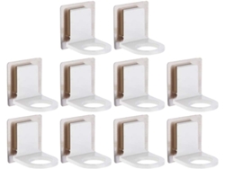 Estante de almacenamiento de gel con 10 piezas, montable en la pared, autoadhesivo, impermeable, para baño y Slowmoose