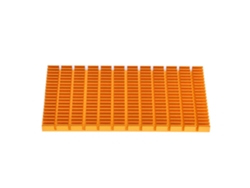 Disipador De Calor De Aluminio Dorado De 120x64x6 Mm Para Múltiples Usos.