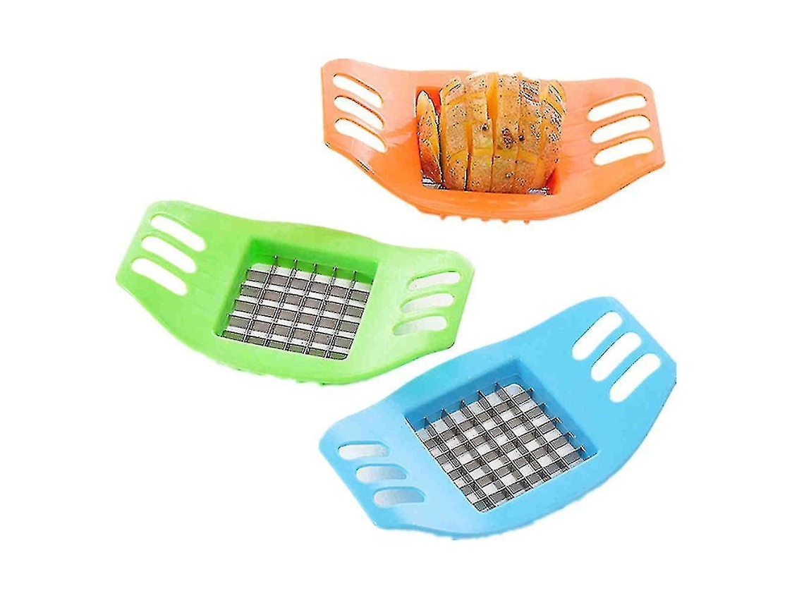 Cortador de papas fritas profesional, antideslizante, para pepinos y zanahorias (Fiis Everley891)