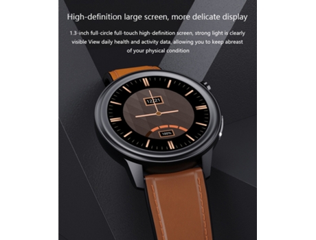 Reloj inteligente, pantalla táctil HD de círculo completo de 1,3 pulgadas, resistente al agua IP68, Rojo VEANXIN