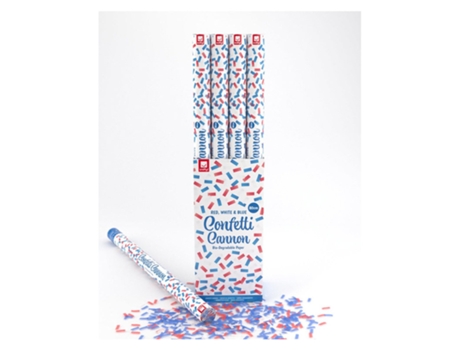 Confettis SMIFFY'S Cañón Union Jack - Reino Unido Biodegradable 80 cm