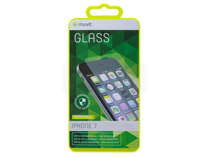 Protector Cristal Templado iPhone 7 MUVIT Glass