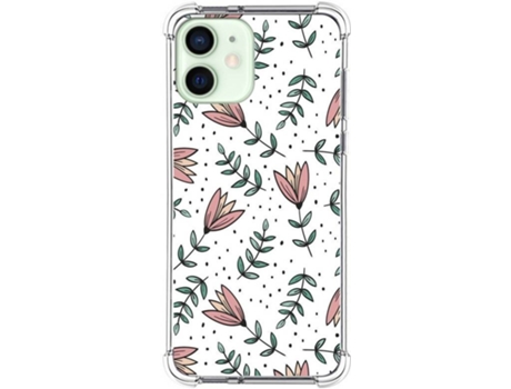 Carcasa iPhone 12 Mini (5.4) TUMUNDOSMARTPHONE Dibujos Antigolpes Flores 01 Multicolor