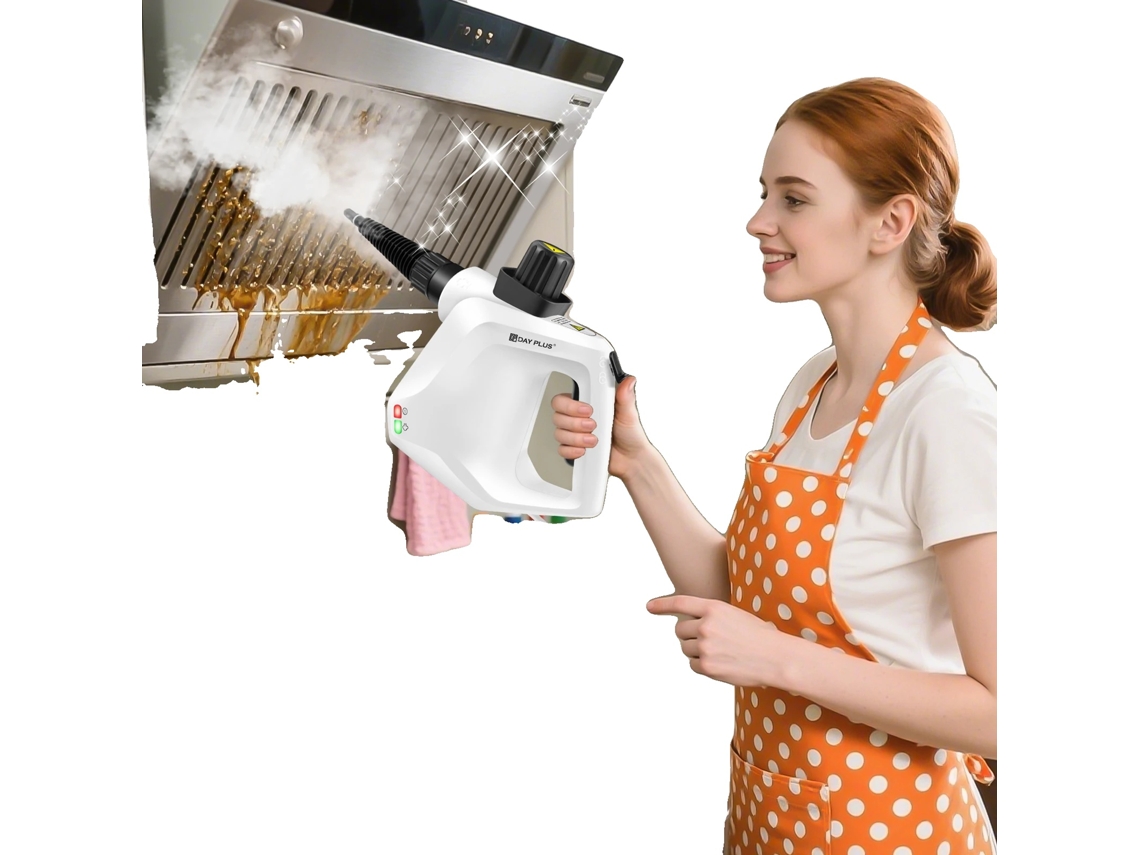 Limpiador a vapor de alta potencia, versátil para múltiples superficies, 220-240 V.
