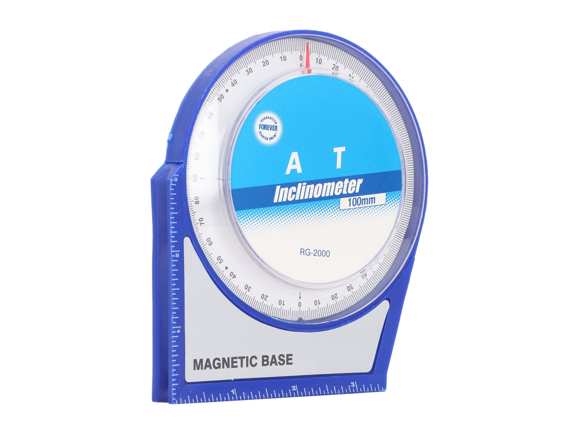 Buscador De Ángulos De 4x90 Grados Con Base Magnética, Inclinómetro Protector, Herramienta De Medición De Ángulos En Plástico Abs.