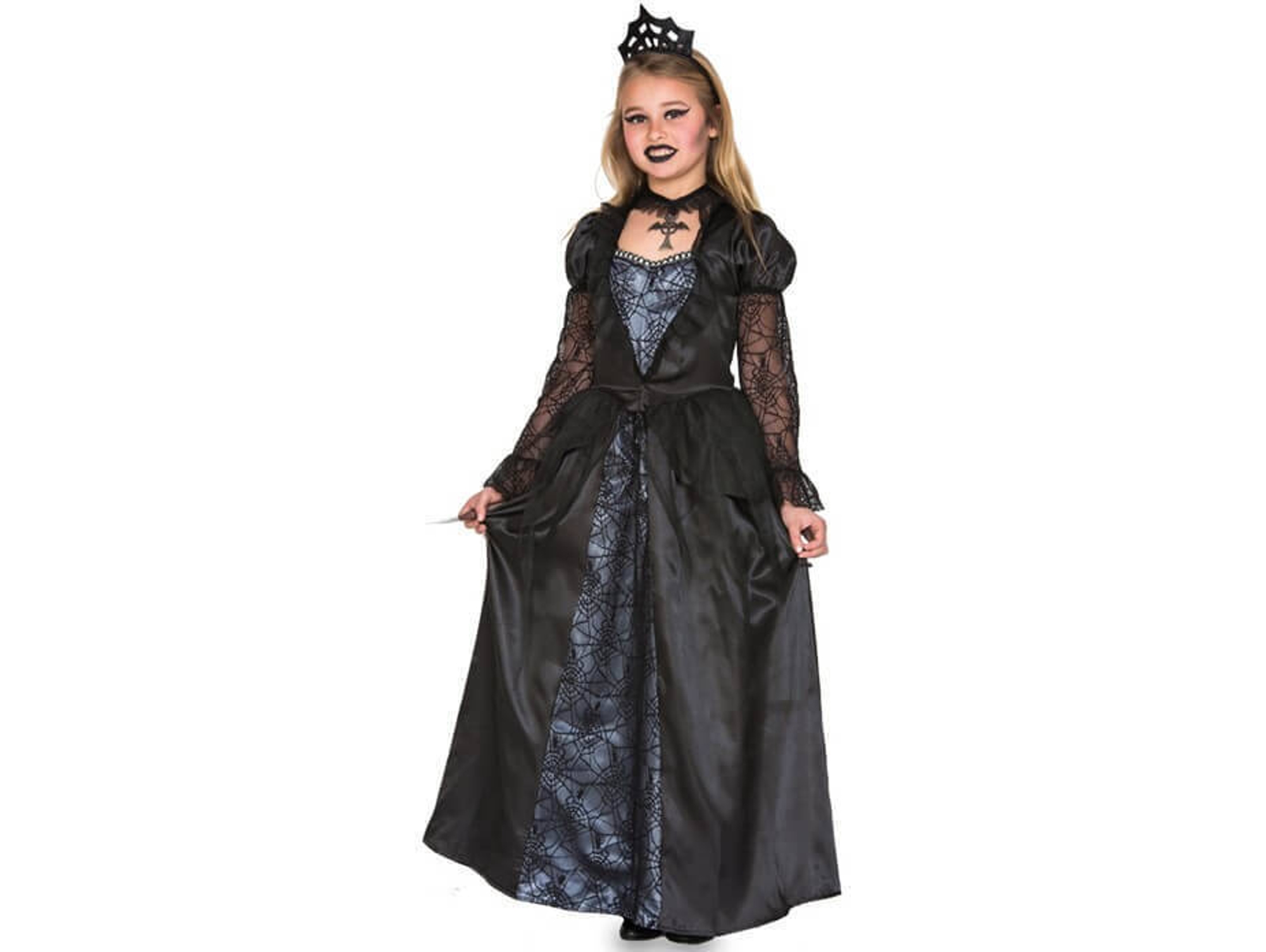 Disfraz de Niña DISFRAZZES Reina Malvada Gótica (Talla: 5 a 6 años)