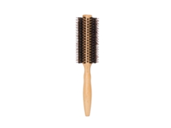 Cepillo redondo con cerdas, mango de madera y peine para peinar cabello largo y corto, ideal para hombres y mujeres.