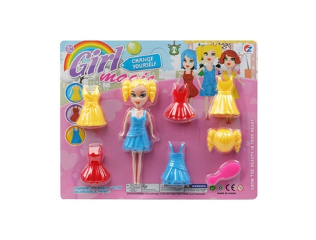 Muñeca BIGBUY KIDS Girl Magic (Edad Mínima Recomendada: 3 años)