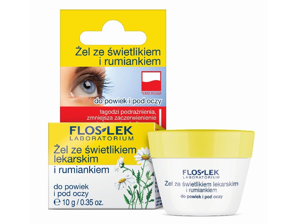 Flos Lek Gel calmante para ojos con eufrasia y manzanilla, 10 g Floslek