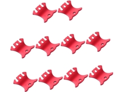 Juegos 4 Campaña Ligeros Desgaste, Aluminio 10 Rojo, De Lazos Para Cuerda Tienda Resistentes Al