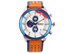 Reloj Hombre Moda Dial Redondo Analógico Estilo Casual Cuarzo Regalo 6