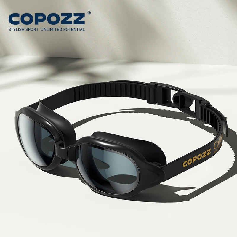 Gafas de natación MDUG, antivaho, protección UV, ajustables, negro puro | MDUG