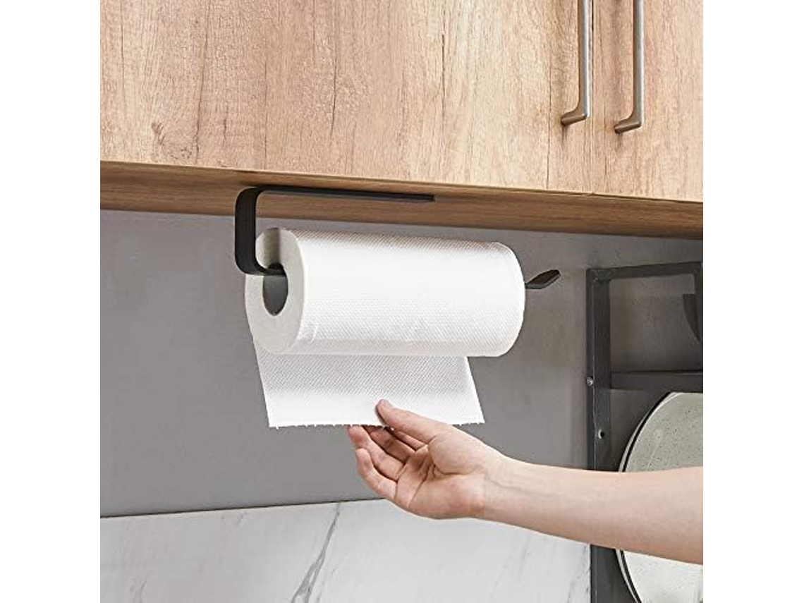 JEIIBRZUI Suporte para Papel Toalha para Cozinha Montagem em Armário Sem Perfuração ZEAICOS